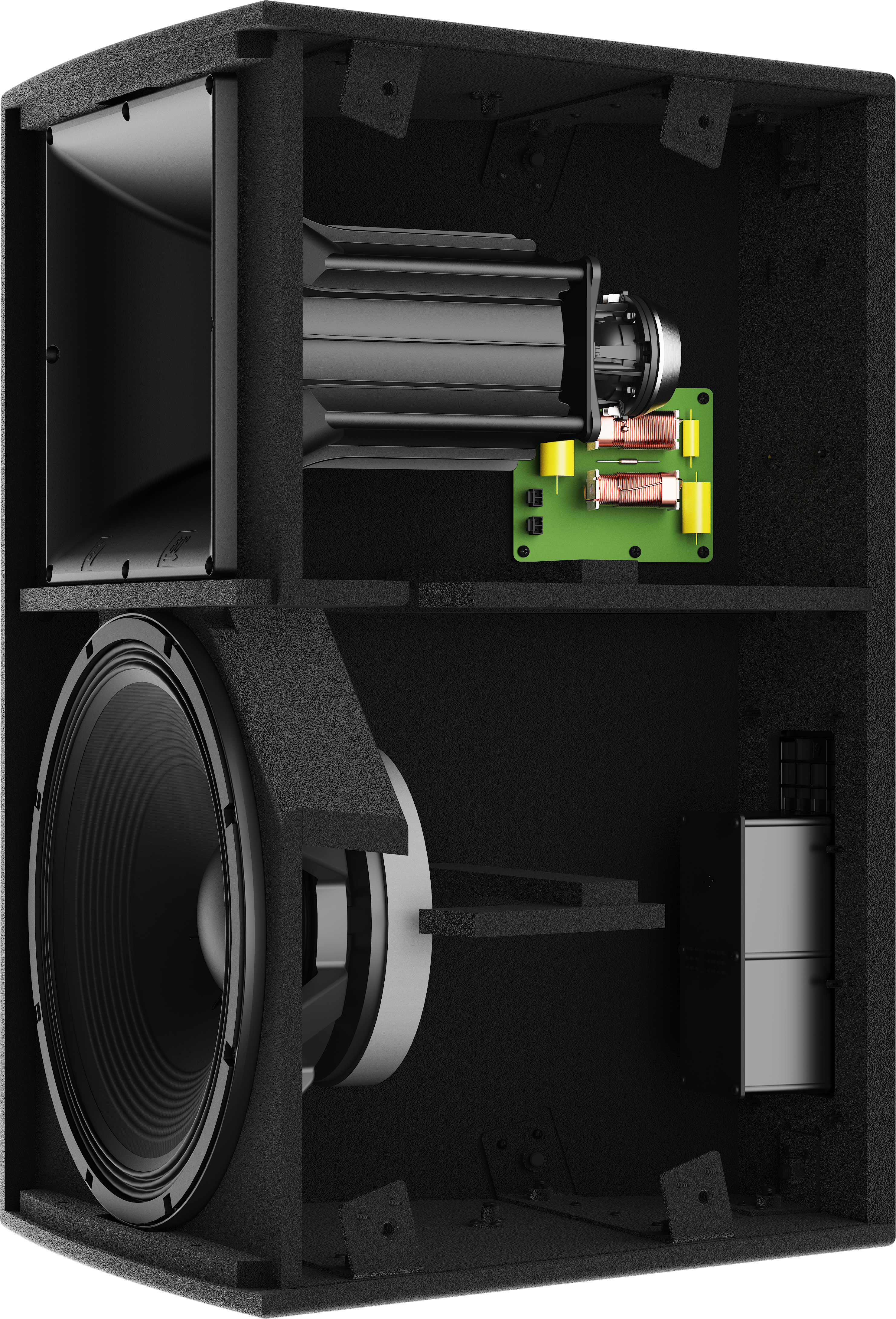 EVF-15 G2 cutaway showing waveguide and driver assembly