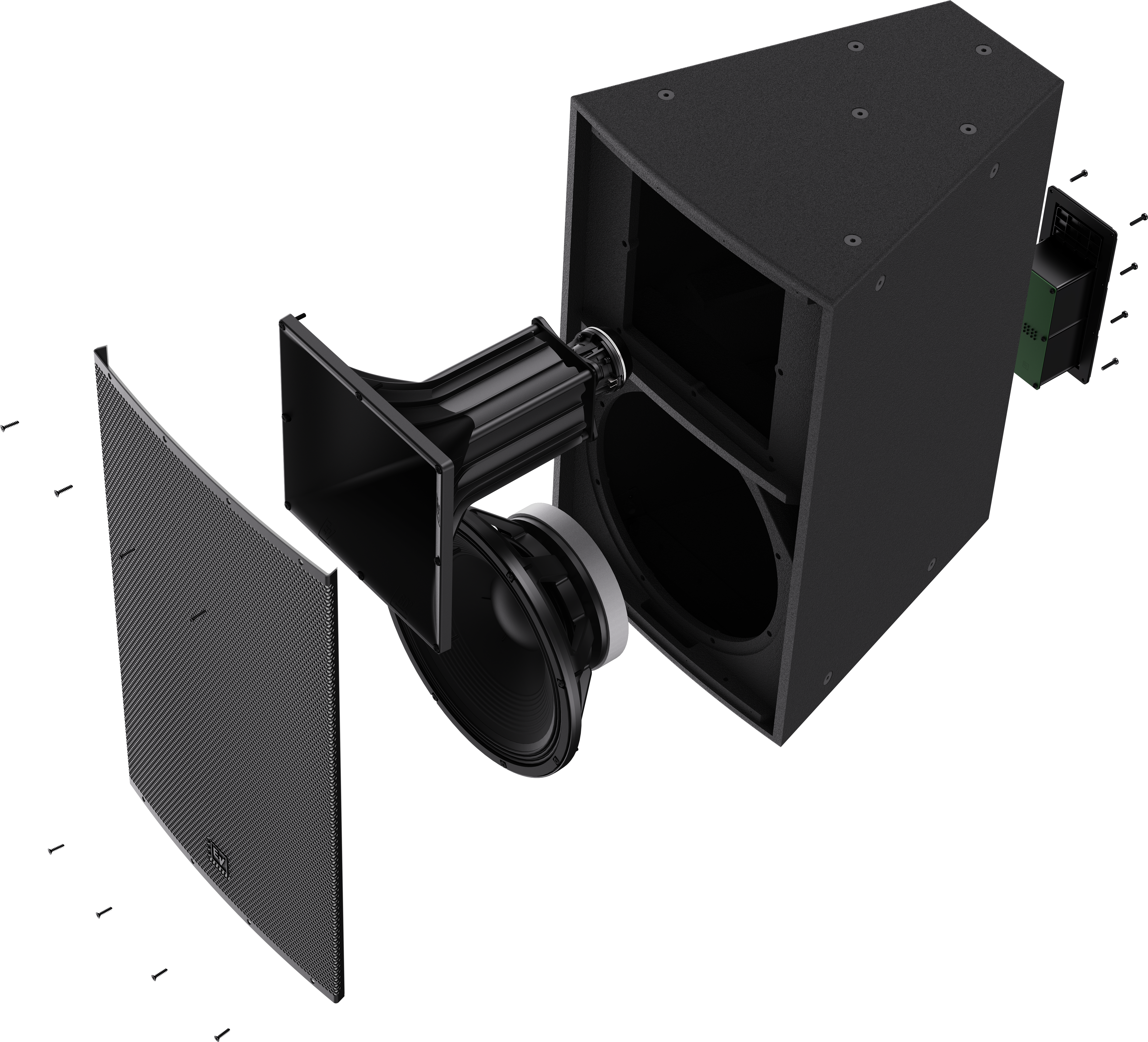 EVF-15 G2 exploded view showing internal components